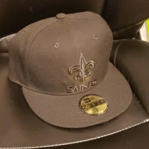 New Orleans Saints New Era Blackout 59Fifty Hat